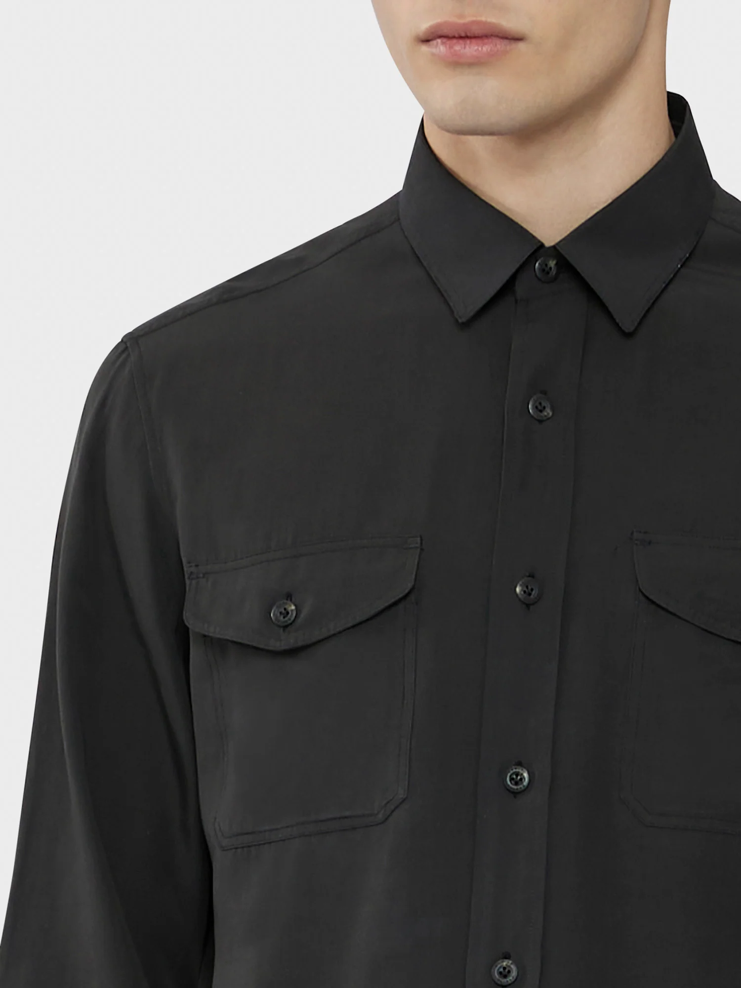 Camicia in tencel carbone - Image 5