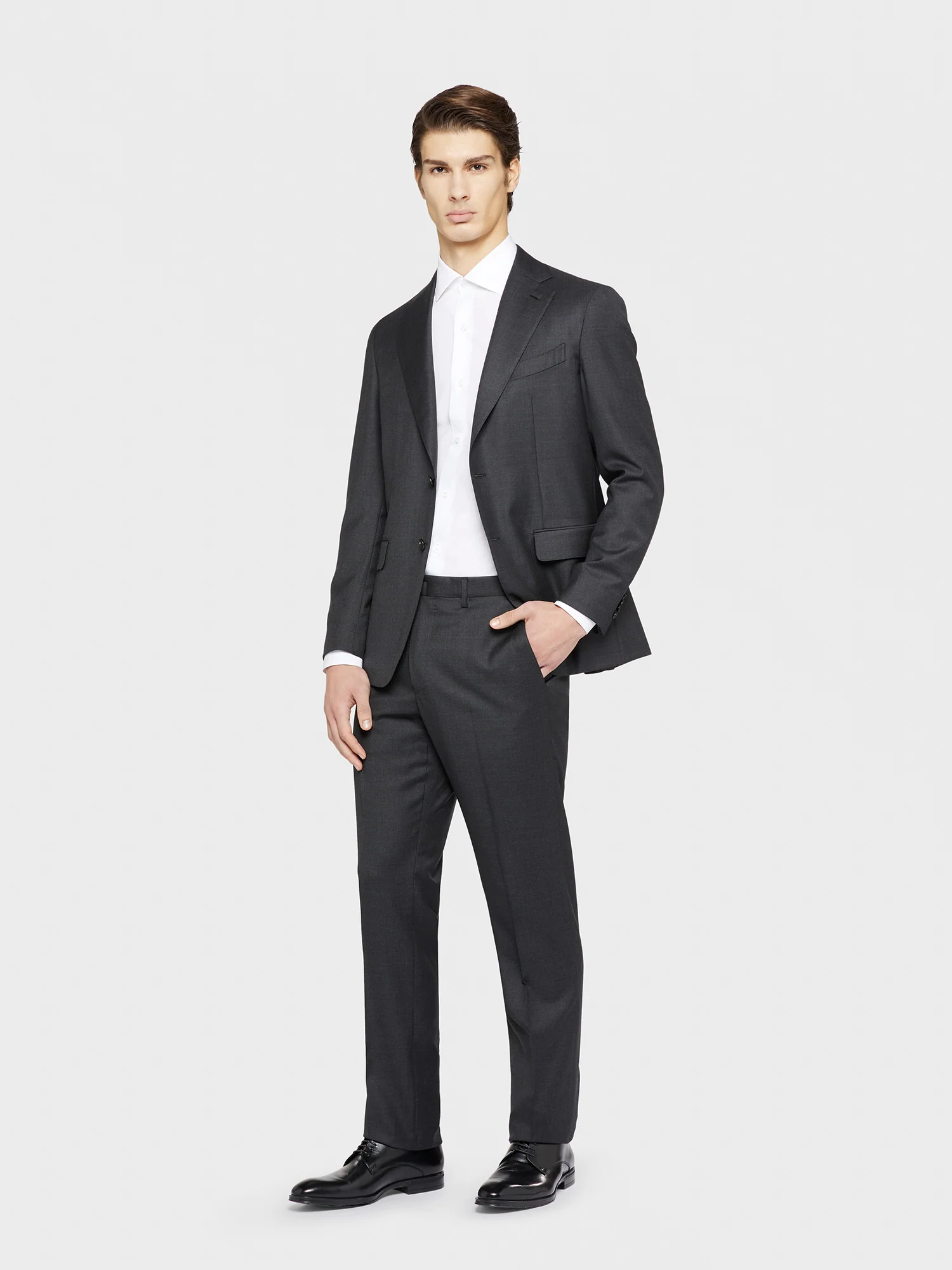 Camicia slim in cotone bianco - Image 4