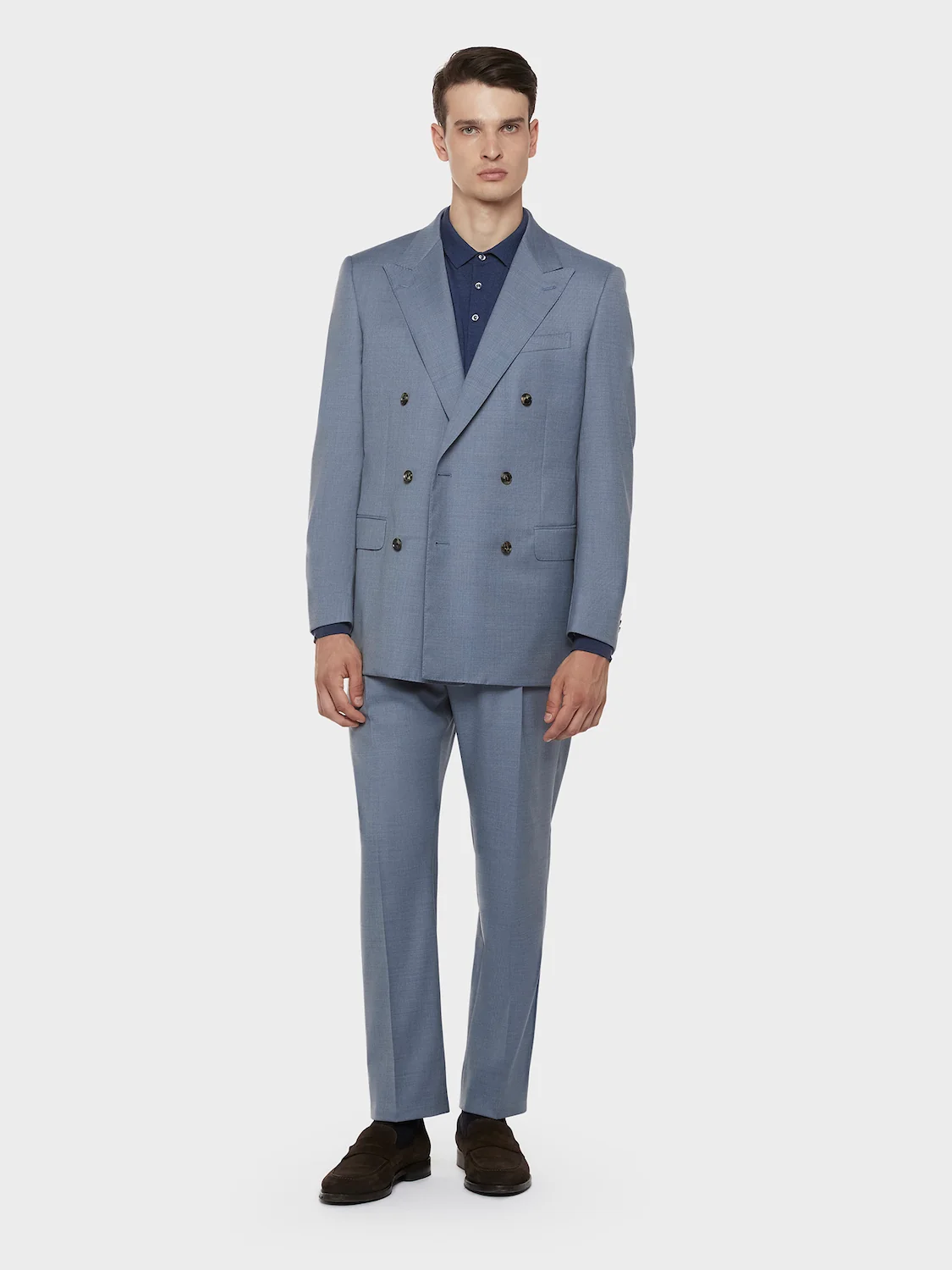 Pantalone da giacca in lana zeelander bluette - Image 3