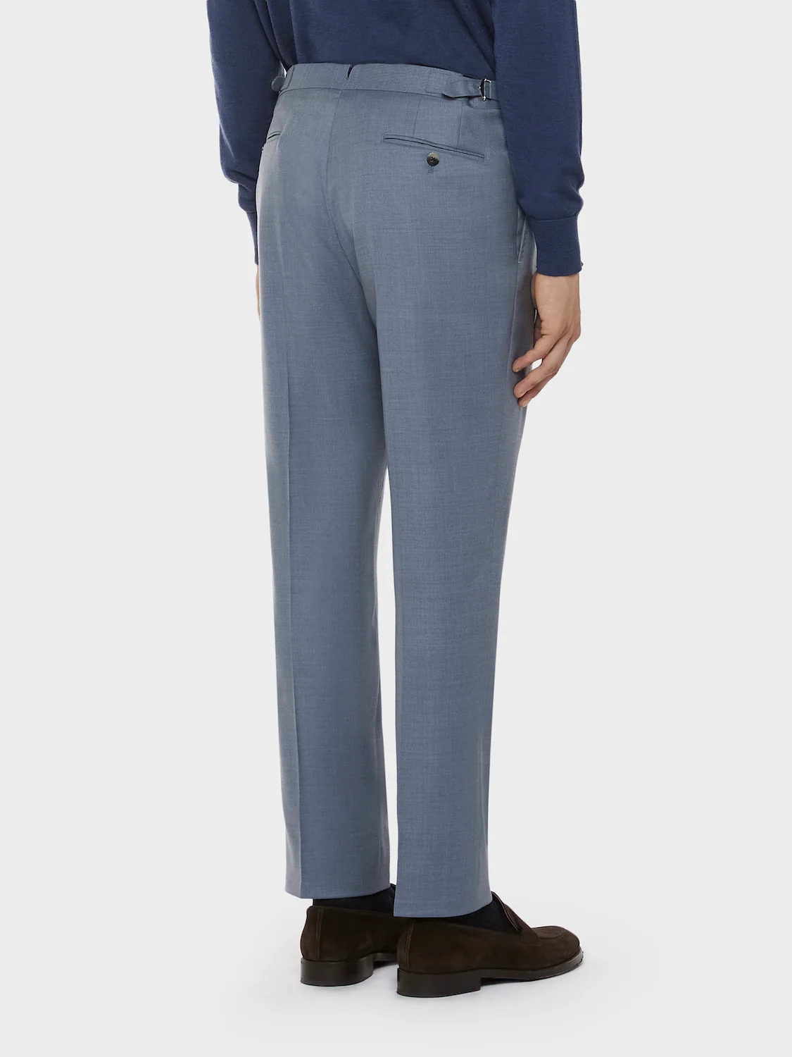Pantalone da giacca in lana zeelander bluette - Image 4
