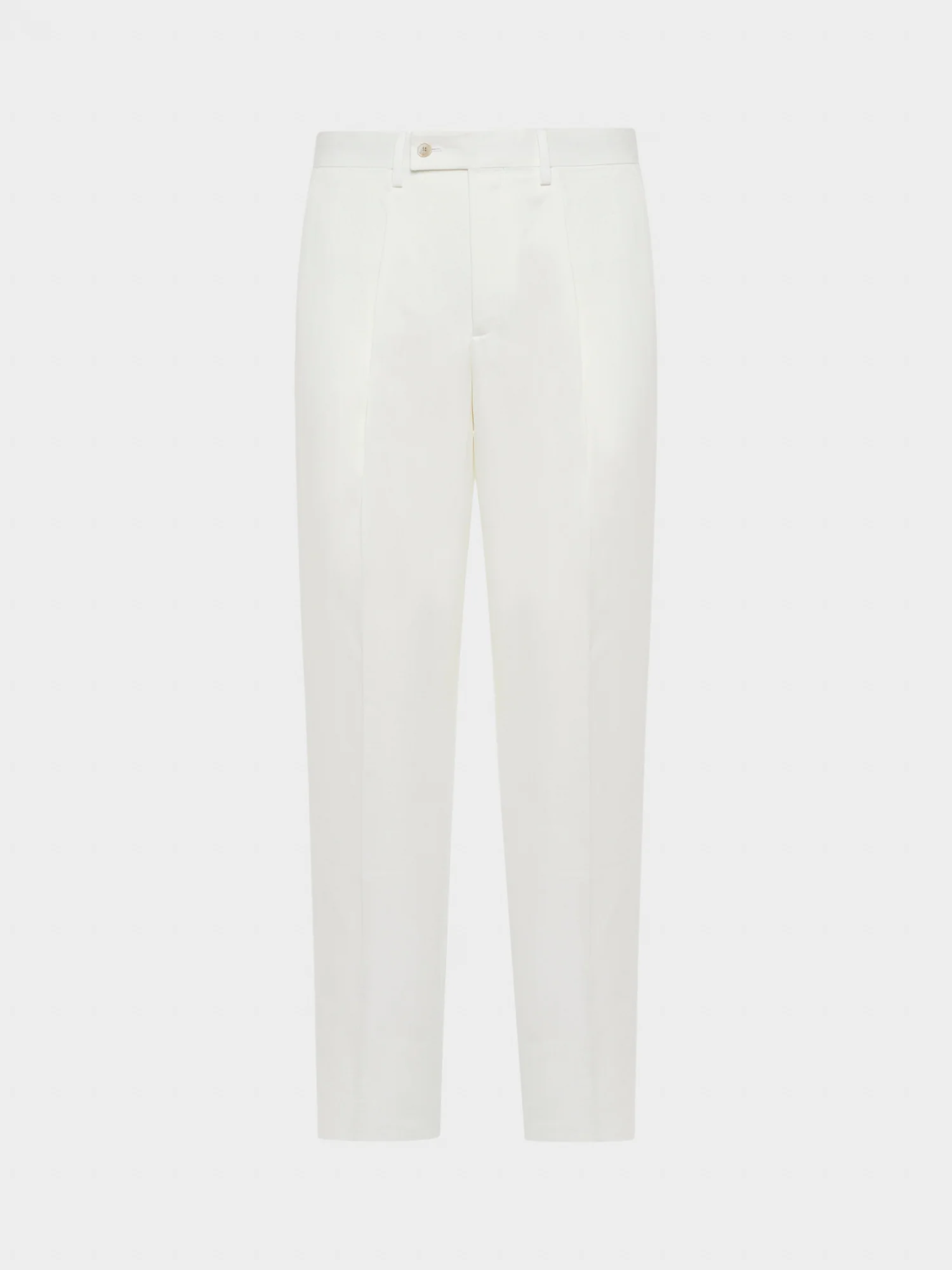 Pantalone in cotone-lino-seta bianco - Image 2