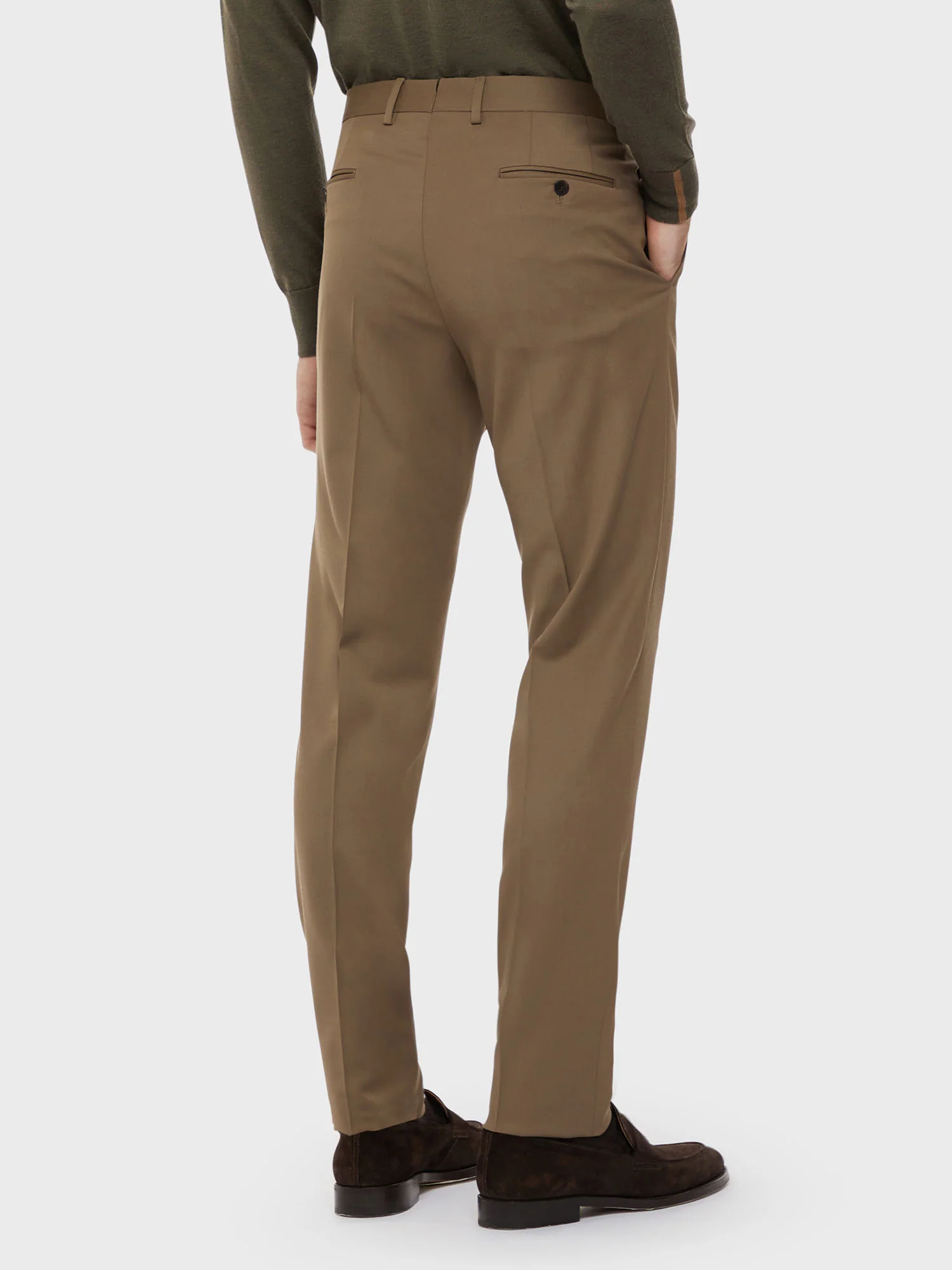 Pantalone in lana beige - Image 4