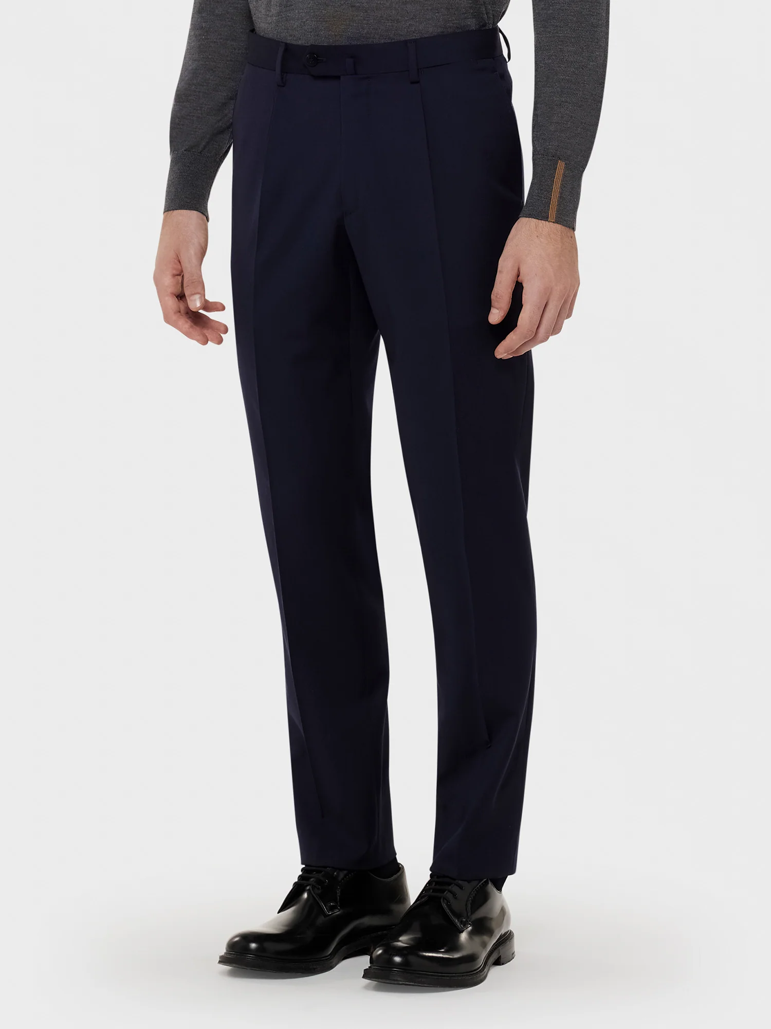 Pantalone in lana blu