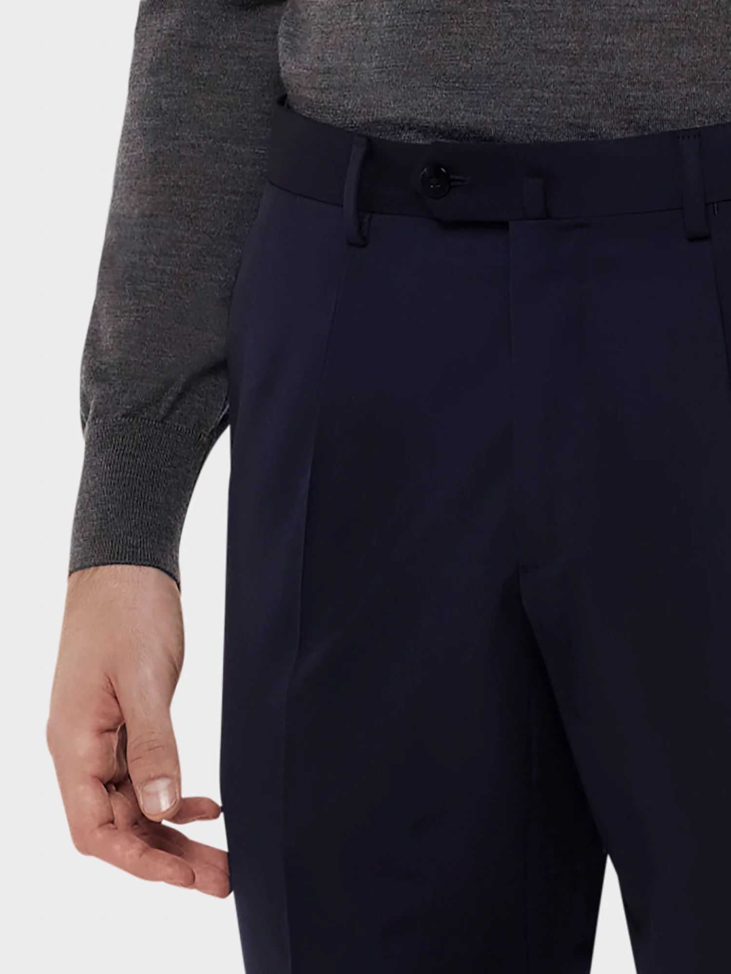 Pantalone in lana blu - Image 5